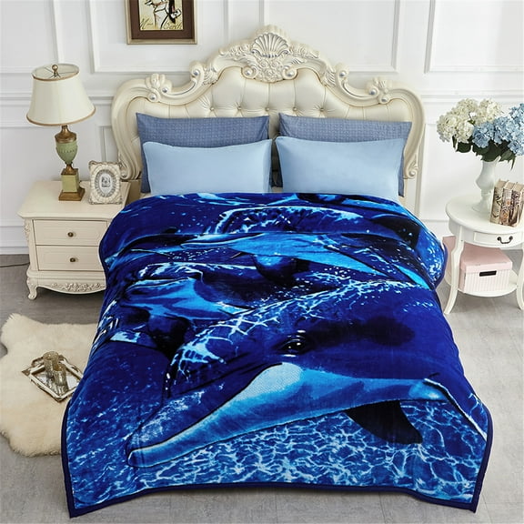 JML King Fleece Bed Blanket for Winter,520GSM Polyester Soft Fleece Blanket,83"x91"