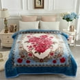 thumbnail image 1 of JML King Fleece Bed Blanket For Winter,520GSM Polyester Soft Fleece Blanket,83"x91", 1 of 5