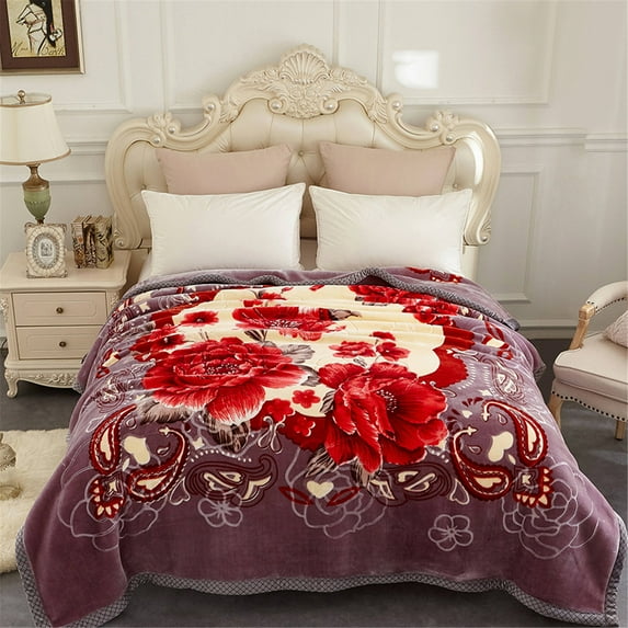 JML King Heavy Fleece Blanket,2 Ply Silky Plush Warm Mink Blanket for Winter,10 lb,85"x95"