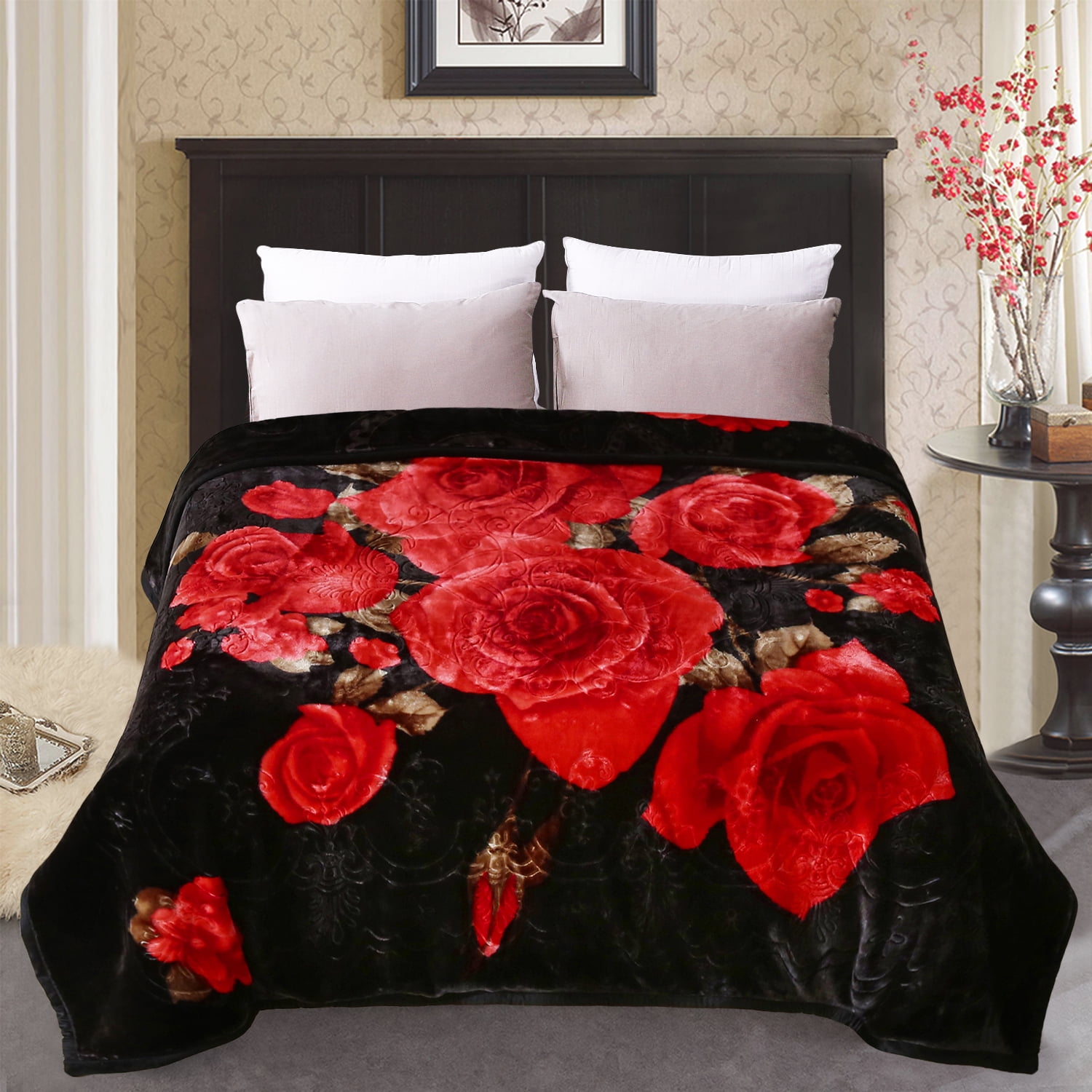 JML King Size Bed Blanket, Plush Fleece Blanket for Bed King 83