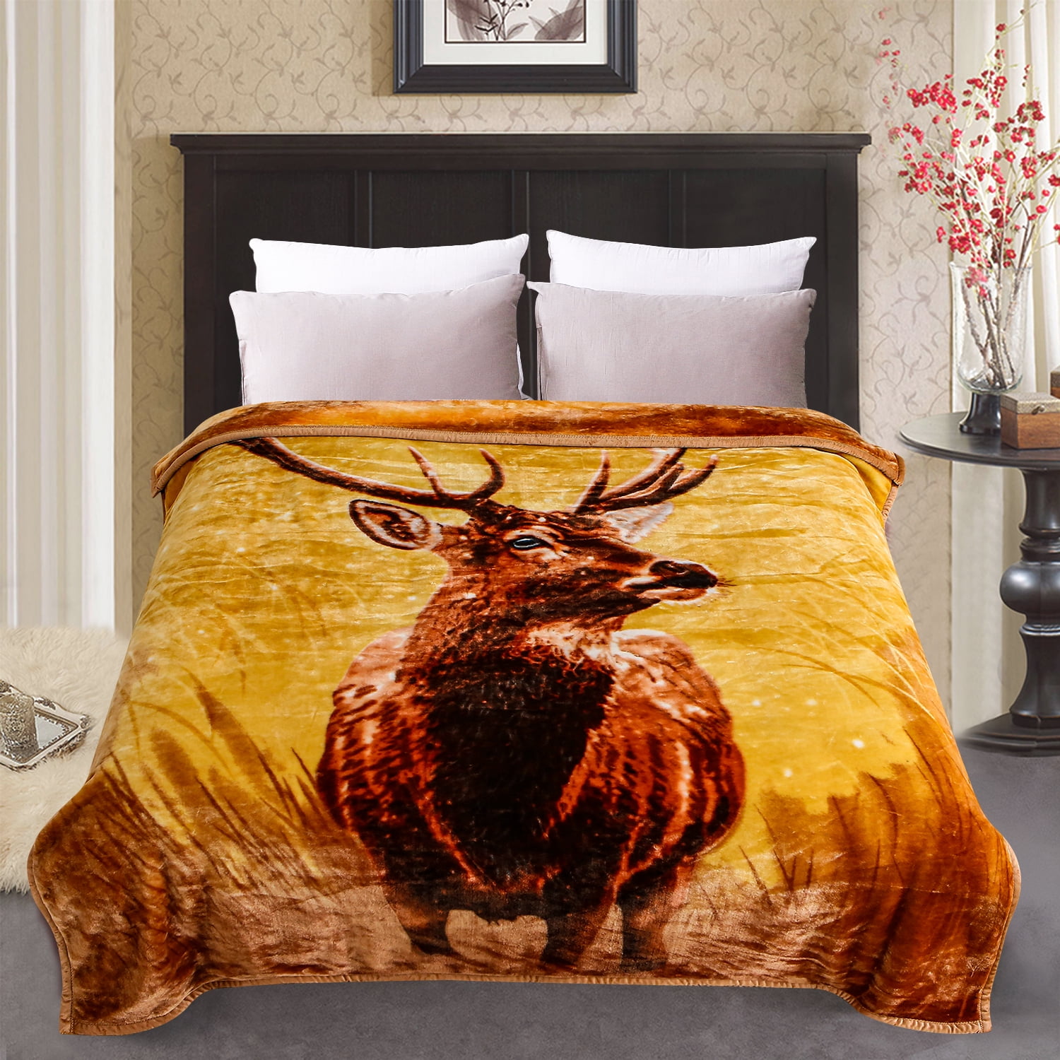 JML King Size Bed Blanket, Plush Fleece Blanket for Bed King 83