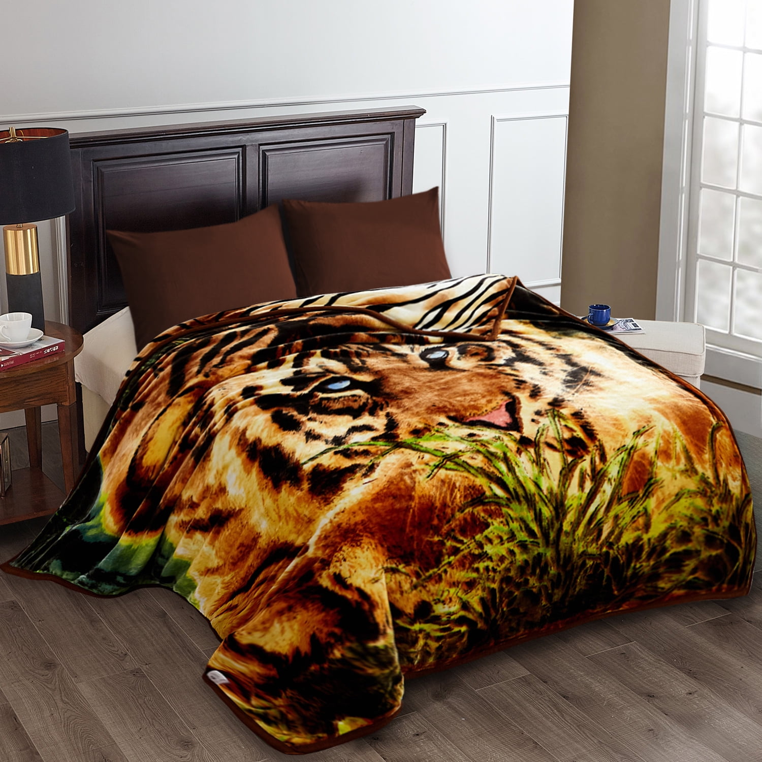JML King Size Soft Warm Fleece Bed Blanket Reversible Thick Mink