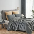 thumbnail image 1 of JML Lightweight & Cozy Soft Fleece Bed Blanket With Satin Binding Edges,Queen 90"x90", 1 of 6