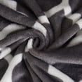 thumbnail image 1 of JML Luxuriously Velvety Plush Blanket Soft Lightweight Blanket Gray Clover Queen, 1 of 5