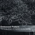 thumbnail image 1 of JML Luxury Embossed Floral Fleece Blanket Dark Grey Fleece Weighted, 1 of 4