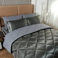 thumbnail image 1 of JML Luxury Satin 6-Piece Comforter Set Twin Size,Silky Satin Bed In A Bag Comforter Set, 1 of 5