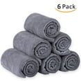 thumbnail image 1 of JML Microfiber Bath Towel Set(6 Pack,27" x 55") Absorbent,Fast Drying Towels for Bath,Grey, 1 of 6