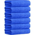 thumbnail image 1 of JML Microfiber Bath Towels, Bath Towel Set 6 Pack(30" x 60"), Oversized, Soft, Super Absorbent and Fast Drying Bathroom Towel Set for Sport, Fitness, Yoga (Dark Blue), 1 of 9