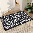 thumbnail image 1 of JML Non-Slip Microfiber & Rubber Doormat - Soft Entryway Rug for Home/Office (16"x24") - Easy Clean Door Mat for Indoor/Outdoor Use, Decorative Metal Panel Pattern, 1 of 5