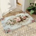 thumbnail image 1 of JML Non-Slip MicrofiberFabric & Rubber Doormat - Soft Entryway Rug for Home/Office (16"x24") - Easy Clean Door Mat for Indoor/Outdoor Use, Elegant Floral, 1 of 6