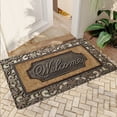 thumbnail image 1 of JML Non-Slip Microfiber & Rubber Doormat - Soft Entryway Rug for Home/Office (16"x24") - Easy Clean Door Mat for Indoor/Outdoor Use, Engraved Welcome Design, 1 of 5