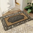 thumbnail image 1 of JML Non-Slip MicrofiberFabric & Rubber Doormat - Soft Entryway Rug for Home/Office (16"x24") - Easy Clean Door Mat for Indoor/Outdoor Use, Engraved Welcome Design, 1 of 6
