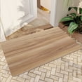 thumbnail image 1 of JML Non-Slip Microfiber & Rubber Doormat - Soft Entryway Rug for Home/Office (16"x24") - Easy Clean Door Mat for Indoor/Outdoor Use, Light Wood Grain, 1 of 5
