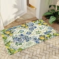 thumbnail image 1 of JML Non-Slip MicrofiberFabric & Rubber Doormat - Soft Entryway Rug for Home/Office (20"x32") - Easy Clean Door Mat for Indoor/Outdoor Use, Botanical Lemon Pattern, 1 of 6