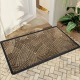 JML NonSlip MicrofiberFabric & Rubber Doormat Soft Entryway Rug for