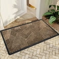thumbnail image 1 of JML Non-Slip MicrofiberFabric & Rubber Doormat - Soft Entryway Rug for Home/Office (24"x36") - Easy Clean Door Mat for Indoor/Outdoor Use, Line Texture Design, 1 of 1