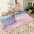 thumbnail image 1 of JML Non-Slip Microfiber & Rubber Doormat - Soft Entryway Rug for Home/Office (24"x36") - Easy Clean Door Mat for Indoor/Outdoor Use, Marbled Pastel gold, 1 of 5