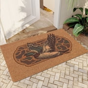 JML Non-Slip Microfiber & Rubber Doormat - Soft Entryway Rug for Home/Office (16"x24") - Easy Clean Door Mat for Indoor/Outdoor Use, Duck