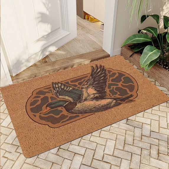 JML Non-Slip Microfiber & Rubber Doormat - Soft Entryway Rug for Home/Office (16"x24") - Easy Clean Door Mat for Indoor/Outdoor Use, Duck