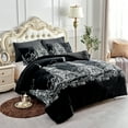 thumbnail image 1 of JML Plush Sherpa Bed Blanket, Fluffy & Soft, Reversible, Thick, Queen 75"x83",Black Tower, 1 of 7