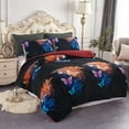 thumbnail image 1 of JML Plush Sherpa Bed Blanket, Fluffy & Soft, Reversible, Thick, Queen 75"x83",Butterfly, 1 of 7