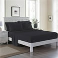 thumbnail image 1 of JML Queen Bed Sheet Set 6 Piece Black,Soft Microfiber Fade & Stain Resistant Sheet Set, 1 of 6