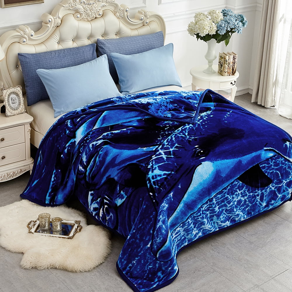 JML Queen Fleece Bed Blanket For Winter,520GSM Polyester Soft Fleece