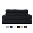 thumbnail image 1 of JML Queen Sheet Set Black,Microfiber Bedding Sheet & Pillowcases,Fade Resistant,4 Piece, 1 of 5