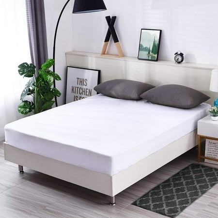 JML Queen Size Fitted Mattress Protector, Waterproof Soft Mattress Cover