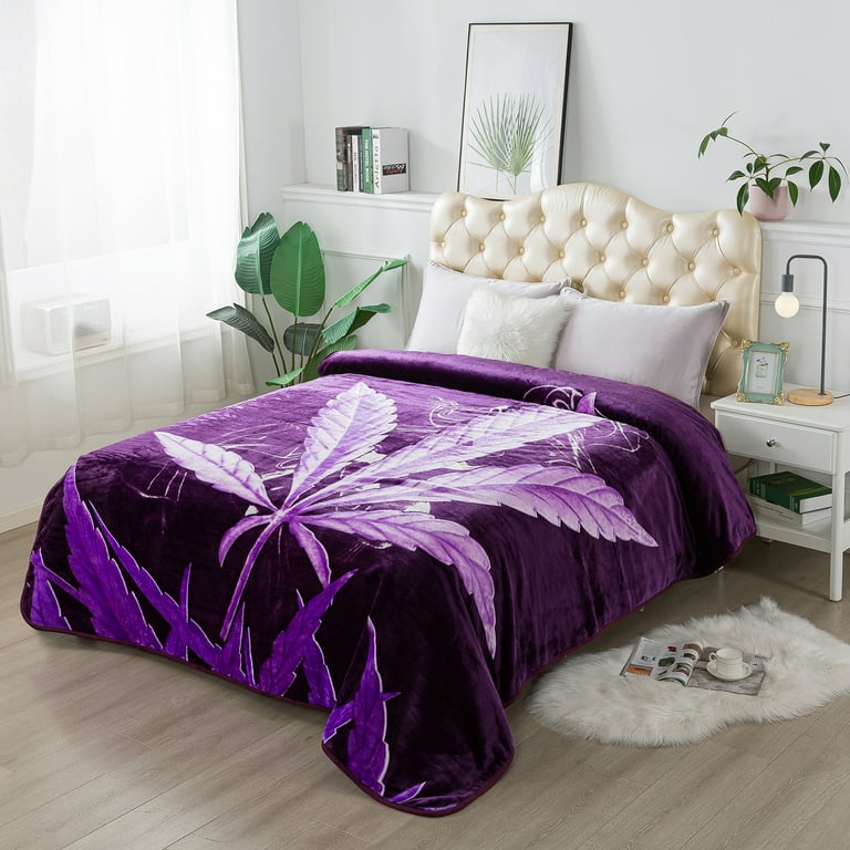 JML Queen Size Fleece Blanket 1 Ply Lightweight Korean Mink Bed Blanket 75