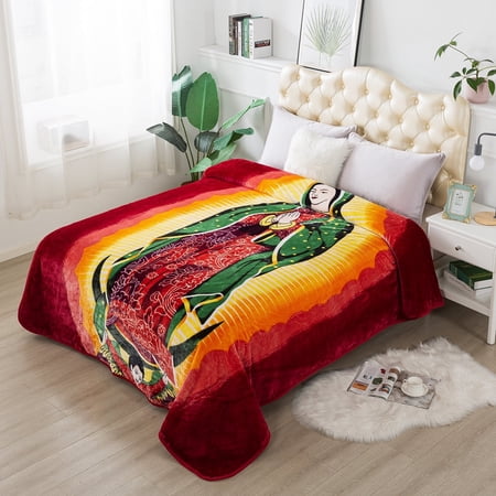 JML Queen Size Fleece Blanket, 1 Ply Lightweight Korean Style Plush Bed Blanket, 75" X 91"