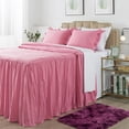 thumbnail image 1 of JML Ruffle skirt Bedspread Queen Size 4 Piece,Soft Microfiber Bed Skirt Coverlet 30" Long Drop, 1 of 6