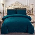 thumbnail image 1 of JML Sherpa Fleece Borrego Blanket 3 Pieces,Queen 75" x 83",Thick Warm Blanket,Teal,5.7lb, 1 of 5