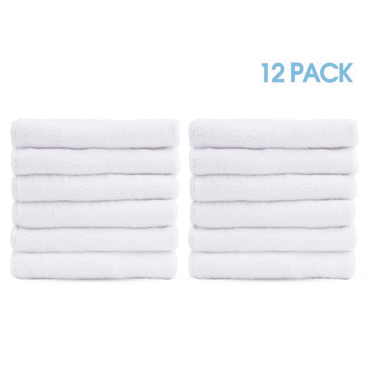Belizzi Home Ultra Soft Cotton Washcloths, Contains 12 Piece Face Cloths 12x12 inch, Ideal for Everyday Use Face Towels, Compact & Lightweight Multi