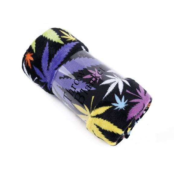 JML Soft Flannel Fleece Throw Blanket, Multi-Color, Standard Throw