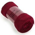 thumbnail image 1 of JML Soft Flannel Fleece Throw Blanket, Red, Standard Throw (2 Pack), 1 of 4