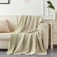 thumbnail image 1 of JML Soft Lightweight Microfiber Reversible Cooling Bed Blanket, Khaki, Twin, 1 of 5