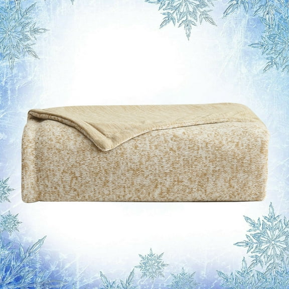 JML Soft Lightweight Microfiber Reversible Cooling Blanket,Throw(50"x60"),Khaki