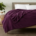 thumbnail image 1 of JML Soft Plush Fleece Blanket For Bed Sofa,Lightweight Flannel Blanket,Throw 50"x60",Purple, 1 of 6