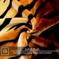 thumbnail image 1 of JML Soft Plush Fleece Blanket for Bed Queen 75"x87" 5lb,2 Ply Raschel Blanket Tiger, 1 of 4