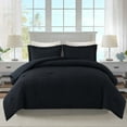 thumbnail image 1 of JML Tufted Queen Comforter Set 3 Pieces, Jacquard Boho Tufts Bedding Set - All Season Duvet and 2 Pillow Shams Bed Sets, Black, 1 of 7