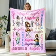 thumbnail image 1 of JML USA Customized Soft Flannel Throw Blanket, Personalized Girl Blanket with Name, Memorial Gift for Toddler Girls on Birthday Christmas, Fast Delivery, 1 of 6