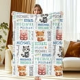 thumbnail image 1 of JML USA Personalized Soft Flannel Blanket, Cute Customized Text Design, Multiple Sizes for Adults, Kids & Pets, Express Shipping, 1 of 5