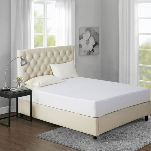 JML Waterproof Fitted Mattress Protector, Mattress Cover for Bed, Queen