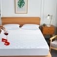 thumbnail image 1 of JML Waterproof Mattress Pad King ,Quilted Fitted, 1 of 5