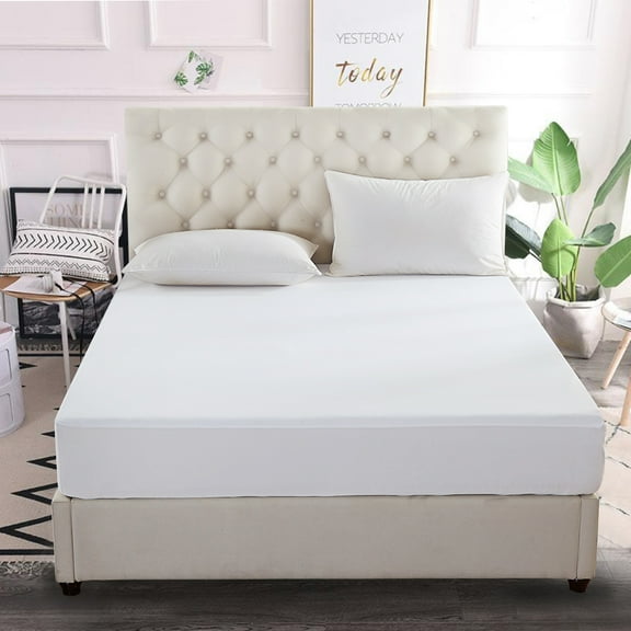 JML Waterproof Terry Cloth Fitted Mattress Protector Cover, Full