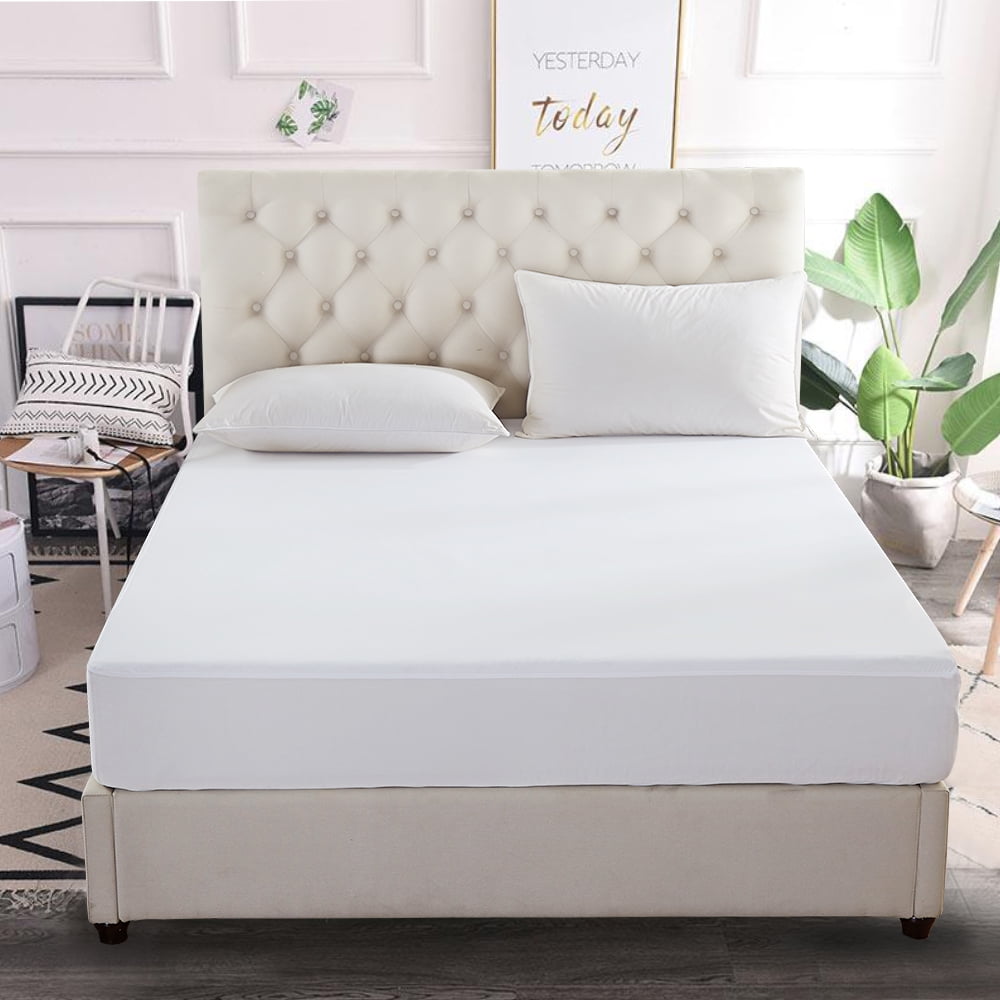 JML Waterproof Terry Cloth Fitted Mattress Protector Cover, King