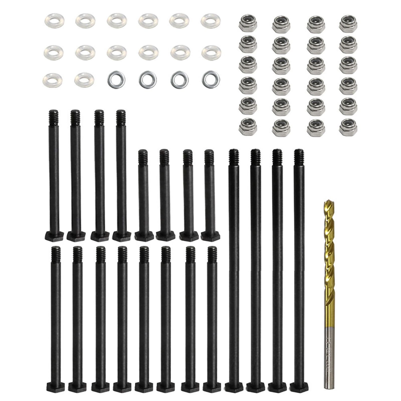 Integy V2 Edelstahl Aufhängungsbolzen Vorne Unten - Passend Für Traxxas T-Maxx Modelle 3903, 3905, 3906, 3908, 4907, 4908, 4909, 4910 (2 Stück Pro Set)