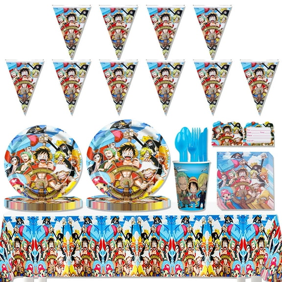 JMOCD 162Pcs Yellow One Piece Party Tableware Set, Birthday Party Supplies Decorations Set, tablecloth,Banner,Plates, Invitation Card,Cutlery,Cups,20 Guests