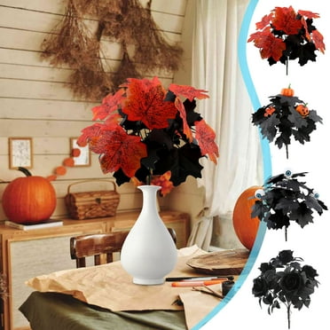 JMQLZ 12 Inch Artificial Silk Maple Stems - Multicolor Seasonal Foliage for Autumn Home Centerpiece